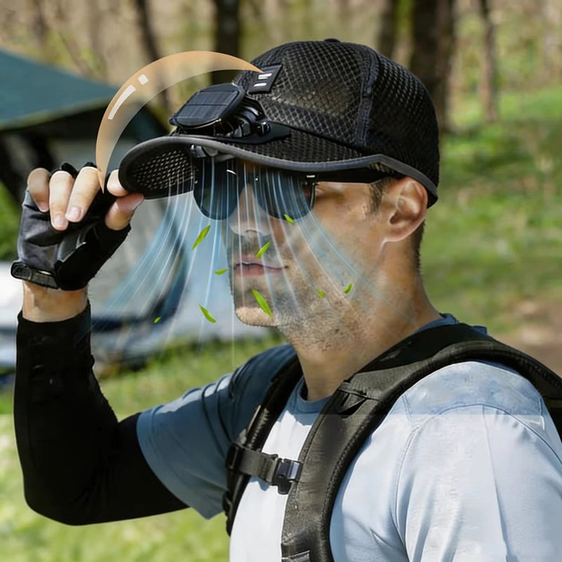 Solar Fan Baseball Cap